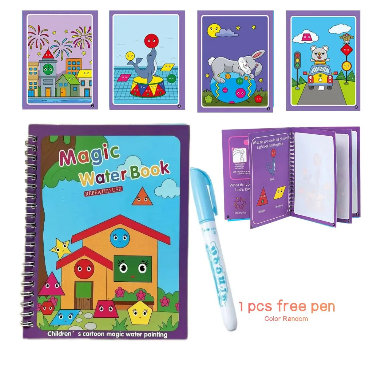 Magical Book Water Montessori Toys