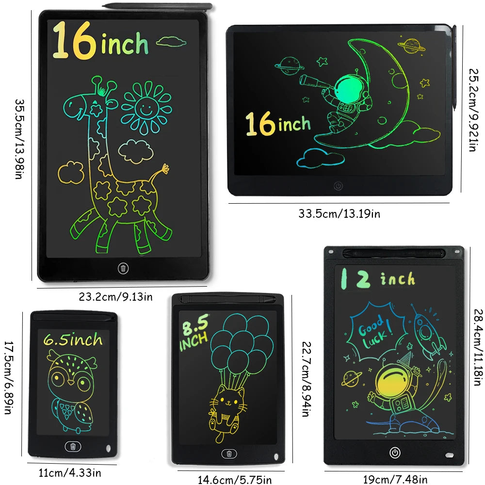 16/12/8.5/6.5 Inch LCD Writing