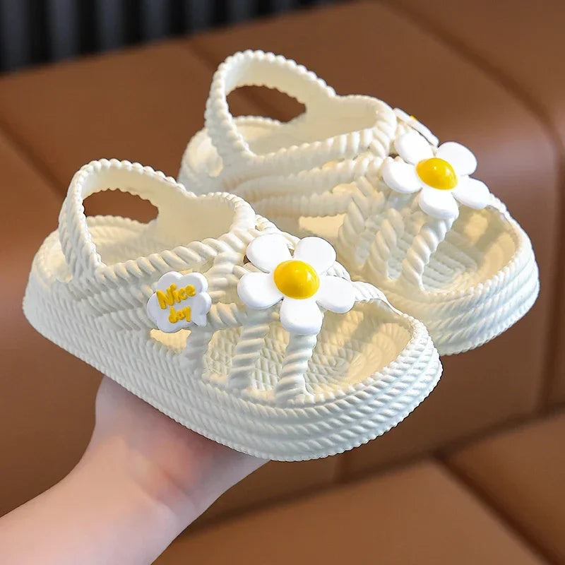 New Summer Children Slippers Flower
